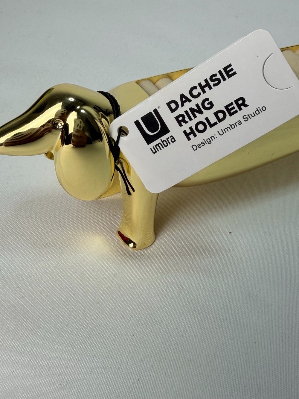 Umbra Gold Dachshund Jewelry Ring Organizer - Picture 6 of 6
